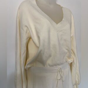 The Drop 3 Piece Sweater Lounge Set Size S & XS Whisper White NWT!